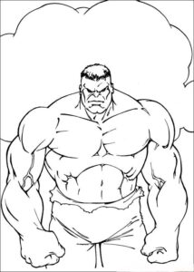 Desenho de Hulk Desenho Colorir Imprimir 124