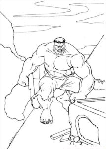 Desenho de Hulk Desenho Colorir Imprimir 127