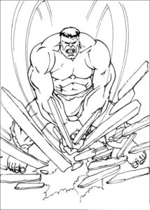 Desenho de Hulk Desenho Colorir Imprimir 129