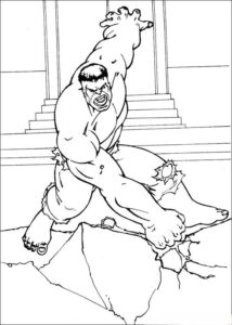 Desenho de Hulk Desenho Colorir Imprimir 133