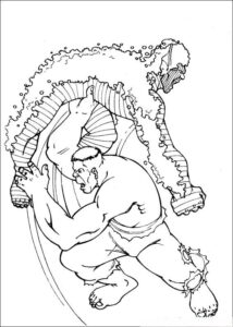 Desenho de Hulk Desenho Colorir Imprimir 134