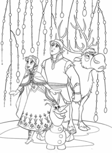 Desenho de Imagens De Frozen Para Colorir