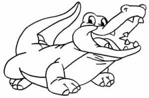 Desenho de Jacaré Desenho Colorir Imprimir 14