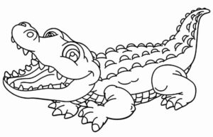 Desenho de Jacaré Desenho Colorir Imprimir 23