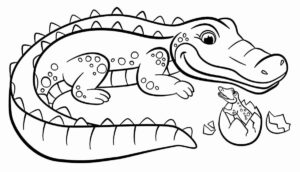 Desenho de Jacaré Desenho Colorir Imprimir 30
