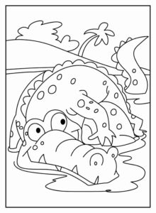 Desenho de Jacaré Desenho Colorir Imprimir 38