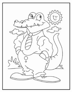 Desenho de Jacaré Desenho Colorir Imprimir 45