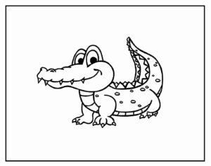 Desenho de Jacaré Desenho Colorir Imprimir 47