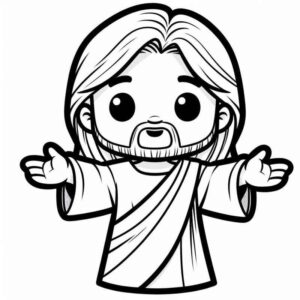 Desenho de Jesus Desenho Colorir Imprimir 006