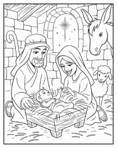 Desenho de Jesus Desenho Colorir Imprimir 012