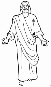 Desenho de Jesus Desenho Colorir Imprimir 014
