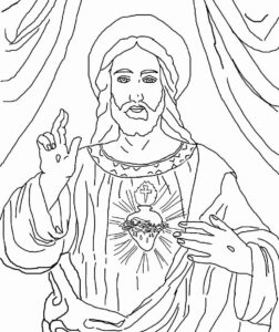 Desenho de Jesus Desenho Colorir Imprimir 016