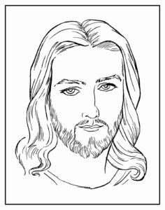 Desenho de Jesus Desenho Colorir Imprimir 017
