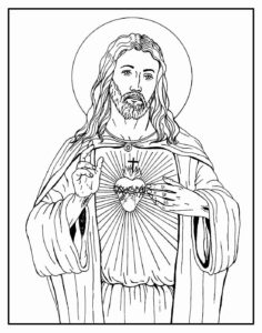 Desenho de Jesus Desenho Colorir Imprimir 018