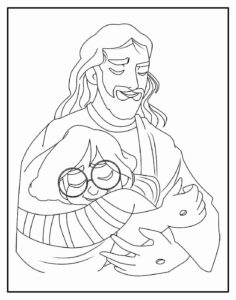 Desenho de Jesus Desenho Colorir Imprimir 019