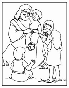 Desenho de Jesus Desenho Colorir Imprimir 024