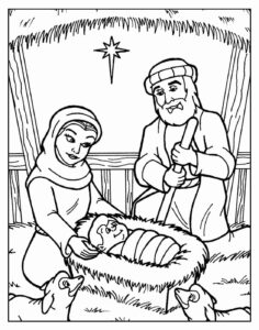 Desenho de Jesus Desenho Colorir Imprimir 027