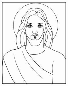 Desenho de Jesus Desenho Colorir Imprimir 031