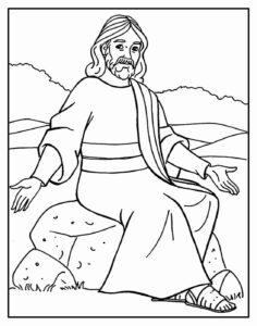 Desenho de Jesus Desenho Colorir Imprimir 033