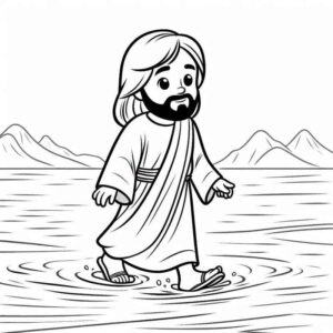Desenho de Jesus Desenho Colorir Imprimir 040
