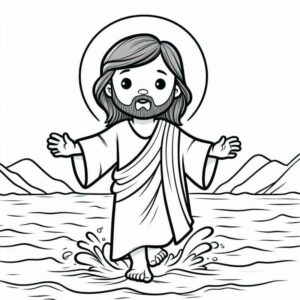 Desenho de Jesus Desenho Colorir Imprimir 045