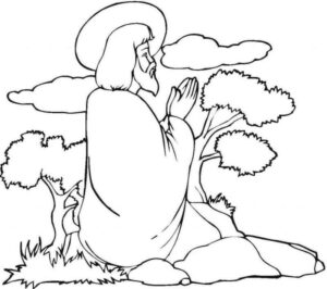 Desenho de Jesus Desenho Colorir Imprimir 047