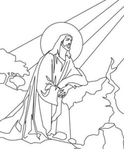 Desenho de Jesus Desenho Colorir Imprimir 050