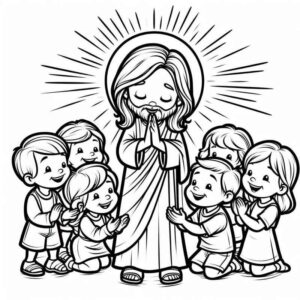 Desenho de Jesus Desenho Colorir Imprimir 057