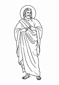 Desenho de Jesus Desenho Colorir Imprimir 062