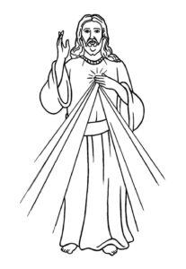 Desenho de Jesus Desenho Colorir Imprimir 064