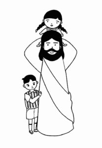 Desenho de Jesus Desenho Colorir Imprimir 065