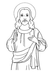 Desenho de Jesus Desenho Colorir Imprimir 071