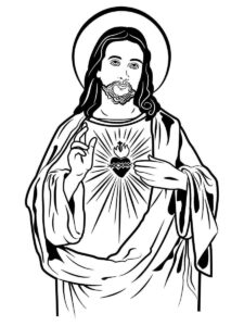 Desenho de Jesus Desenho Colorir Imprimir 072