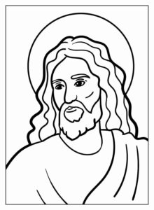 Desenho de Jesus Desenho Colorir Imprimir 073