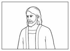 Desenho de Jesus Desenho Colorir Imprimir 076