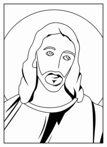 Desenho de Jesus Desenho Colorir Imprimir 077