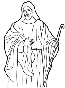 Desenho de Jesus Desenho Colorir Imprimir 079