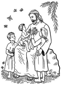 Desenho de Jesus Desenho Colorir Imprimir 082