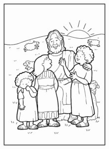 Desenho de Jesus Desenho Colorir Imprimir 083