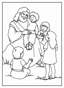 Desenho de Jesus Desenho Colorir Imprimir 085