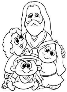Desenho de Jesus Desenho Colorir Imprimir 088