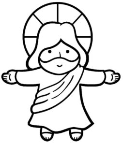 Desenho de Jesus Desenho Colorir Imprimir 090