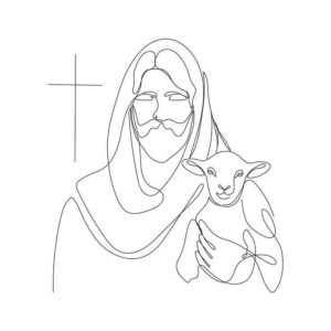 Desenho de Jesus Desenho Colorir Imprimir 091