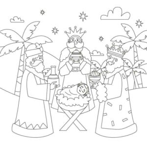 Desenho de Jesus Desenho Colorir Imprimir 099