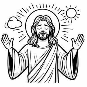 Desenho de Jesus Desenho Colorir Imprimir 116