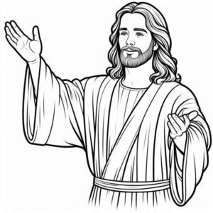 Desenho de Jesus Desenho Colorir Imprimir 117