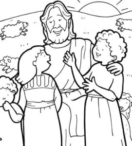 Desenho de Jesus Desenho Colorir Imprimir 125