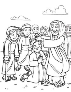 Desenho de Jesus Desenho Colorir Imprimir 133