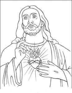 Desenho de Jesus Desenho Colorir Imprimir 146