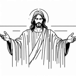 Desenho de Jesus Desenho Colorir Imprimir 153
